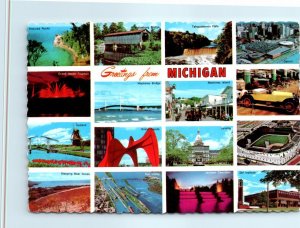 Postcard - Greetings from Michigan