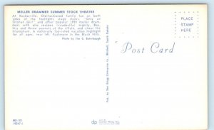 ROCKERVILLE, SD ~ Meller Drammer SUMMER STOCK THEATRE c1960s Postcard