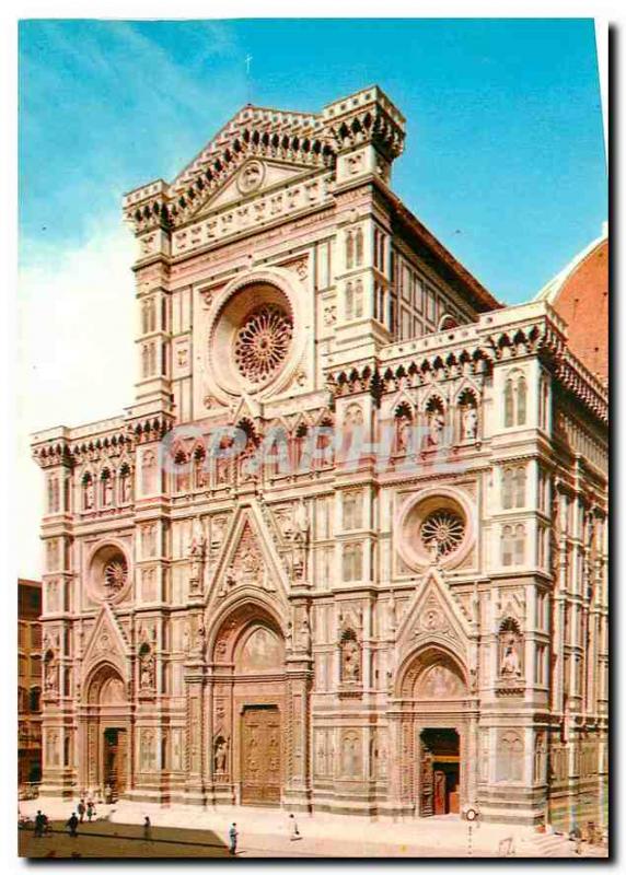 Postcard Modern Firenze Facade of the Cathedral