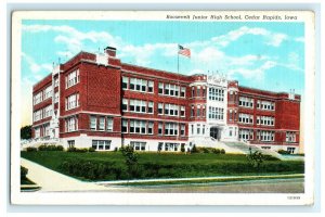 Roosevelt Junior High School Cedar Rapids IA Iowa  Postcard (T23)