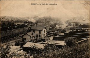 CPA CHAGNY Le Depot des Locomotives (649492)