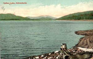 New York Adirondacks View Of Indian Lake 1911