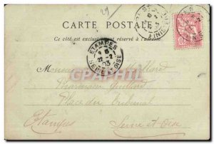 Old Postcard La Jetee a Storm Lighthouse Lighthouse Day