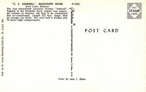 SS Admiral, Streckfus Fleet, Mississippi River