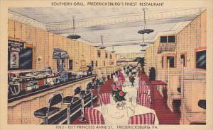 Virginia Fredericksburg Southern Grill Restaurant Interior