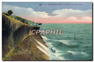 Old Postcard Villers Sur Mer La Digue For Big Time