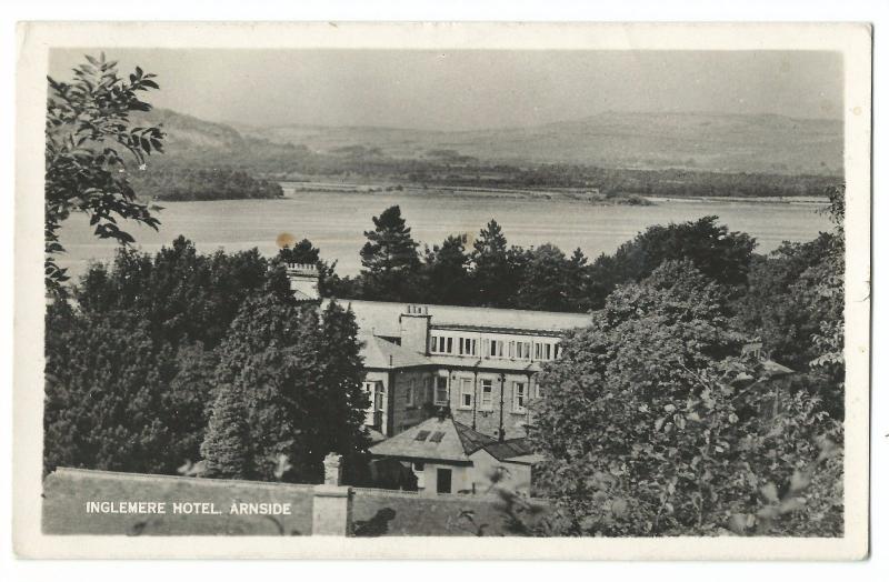 Silverdale, Inglemere Hotel, Arnside RP, Arnside, Carnforth PMK, 1952 