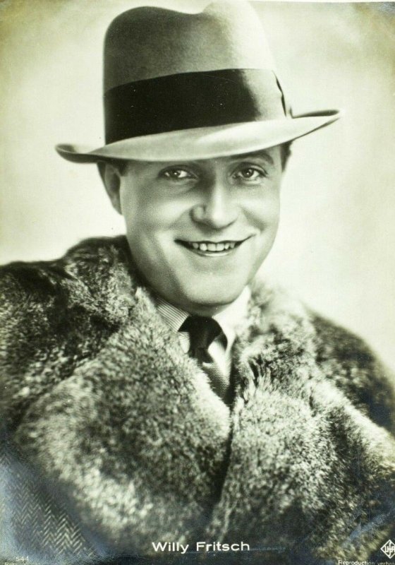 1930's RPPC Willy Fritsch Movie Star Ross Verlag Dutch Real Photo Postcard 4P107