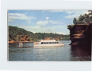 Postcard At Hawks Beak Lower Dells of the Wisconsin River Wisconsin Dells WI USA