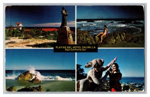 Playas Del Hotel Palmilla Baja California Sur c1981 Multi View Postcard