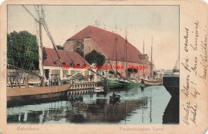 Denmark, Kobenhaun, Copenhagen, Fredericksholms Kanal, 1906 PM