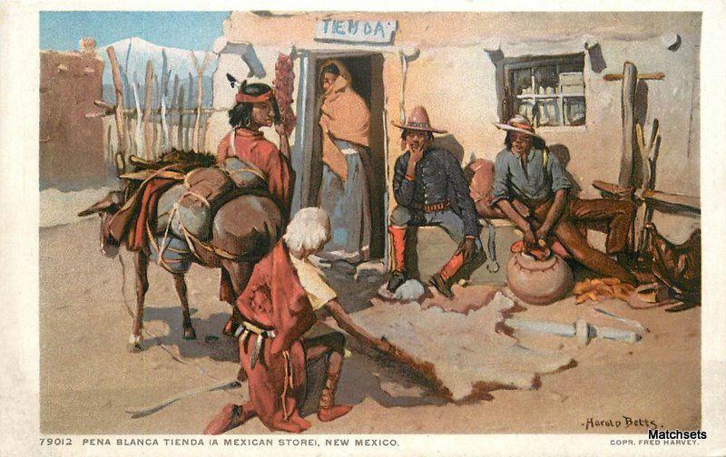 Pena Blanca Trienda Mexican Store NEW MEXICO Detoit Publishing CO HARVEY 6278