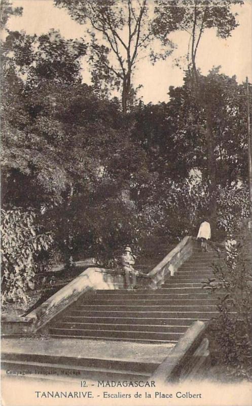 Madagascar - Tananarive - Escalier de la Place Colbert