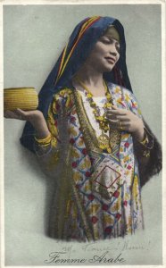 PC CPA EGYPT, FEMME ARABE, VINTAGE POSTCARD (b8808)