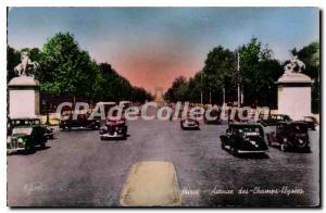 Postcard Old Paris Champs Elysees Avenue