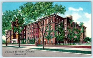 CHICAGO, Illinois IL ~ Belden Avenue ALEXIAN BROTHERS HOSPITAL c1960s Postcard