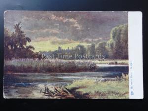 Derbyshire HADDON HALL SUNSET - Old Postcard by Raphael Tuck & Sons 1487