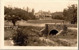 RPPC, View of State Lodge, Black Hills SD c1927 Vintage Postcard J24