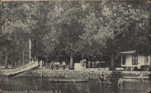 Penns Grove NJ New Jersey Sheble's Grove Boats Swim c1900-20s Vintage Postcard