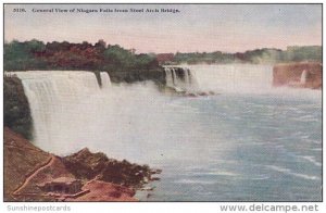 General View Of Niagara Falls From Steel Arch Bridge Niagara Falls New York