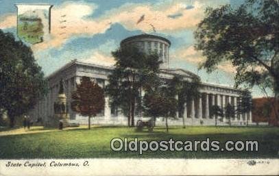 Columbus, Ohio, OH State Capital USA 1909 postal used 1909