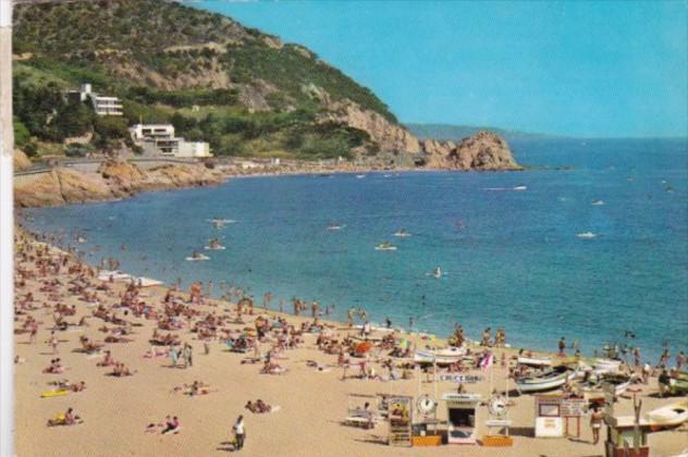 Spain Tossa De Mar Beach Scene