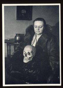 Author Dorothy Leigh Sayers Postcard, Lord Wimsley, Skull