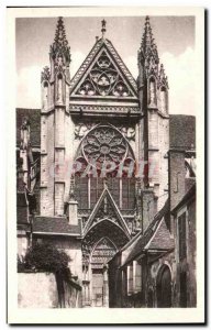 Old Postcard Auxerre La Cathedrale South Transept