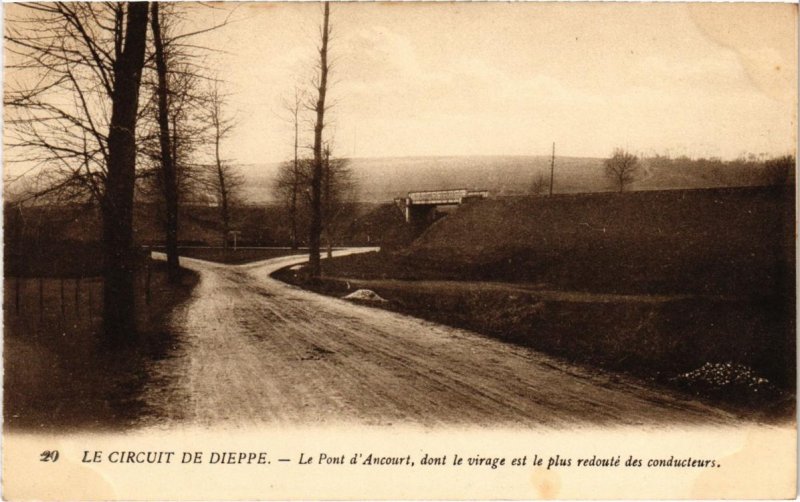 CPA AK Le Circuit de DIEPPE - Le Pont d'ancourt dont le virage est (986176)