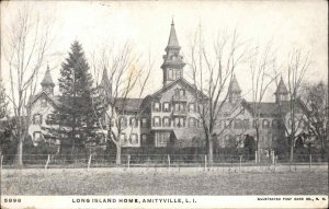 Amityville New York Long Island Home c1910 Postcard