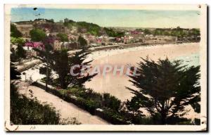 Old Postcard Le Val Andre Vue Generale On The Beach