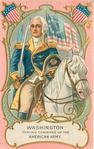 American Army Washington artist impression C-1910 Patriotic Postcard 20-10079