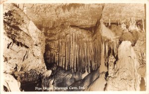 J35/ Marengo Cave Indiana RPPC Postcard c1940 Pipe Organ Interior 85