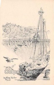 Boothbay Harbor Maine USA Ship Unused 