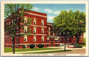 The Samaritan Hotel Rochester Minnesota MN Green Grounds Trees Postcard