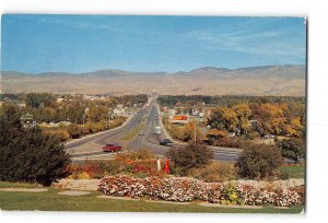 Boise Idaho ID Postcard 1962 Looking Down Capitol Boulevard