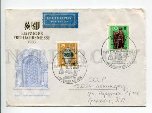 292834 EAST GERMANY GDR USSR 1985 Dresden Fair special cancellations airmail  