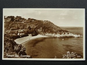 Channel Island GUERNSEY Fermain Bay - Old RP Postcard by Photo Precision