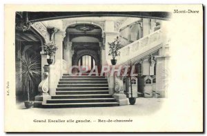 Old Postcard Mont Dore Grand Staircase Left Wing Ground Floor