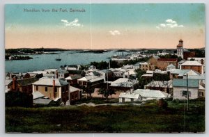 Bermuda Hamilton From The Fort Postcard B46