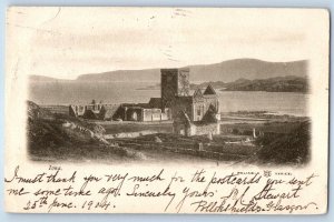 Argyll and Bute Scotland Postcard View of Building in Iona 1904 Antique