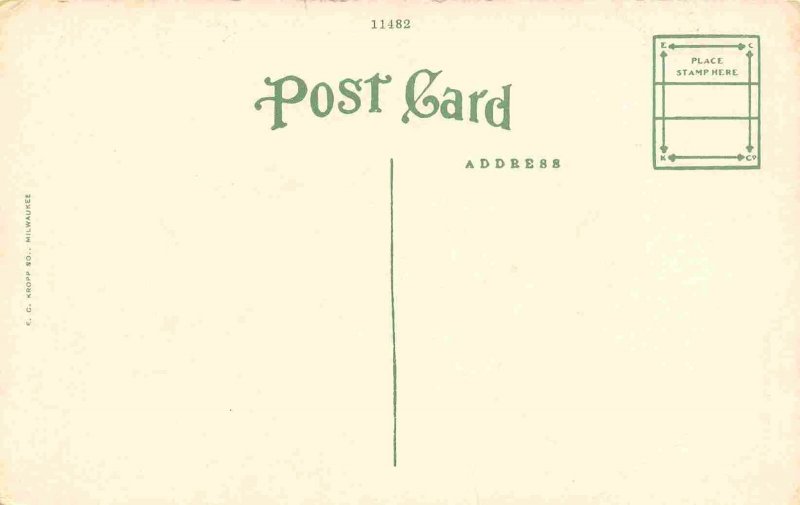 City Hall Pensacola Florida 1920s postcard