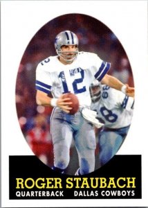 2007 Topps Football Card Roger Staubach Dallas Cowboys sk20778