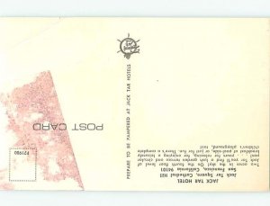 Damaged-Back Pre-1980 JACK TAR HOTEL San Francisco California CA B4002