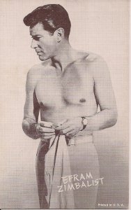 ARCADE CARD, Efram Zimbalist, Actor,Shirtless, Gay Interest (?) 1950-60s