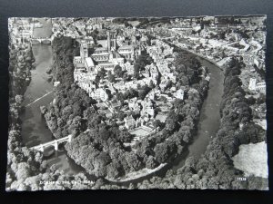 Durham Aerial View RIVER & CATHEDRAL c1950 RP Postcard by Aerofilms