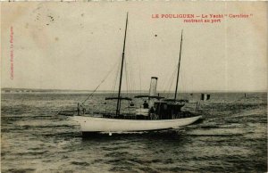 CPA AK Le Yacht Caroline rentrant au port - Le Pouliguen SHIPS (911641)