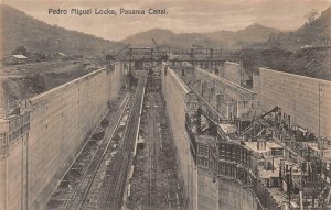 PEDRO MIGUEL LOCKS PANAMA CANAL ZONE POSTCARD