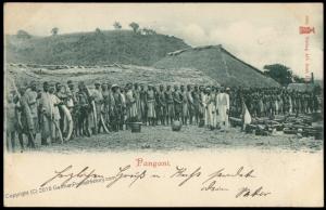 Germany 1900 German East Africa DOA Pangani  Natives Elephant PPC 76310