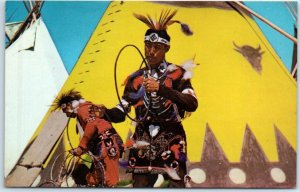 Postcard - Indian Hoop Dancers